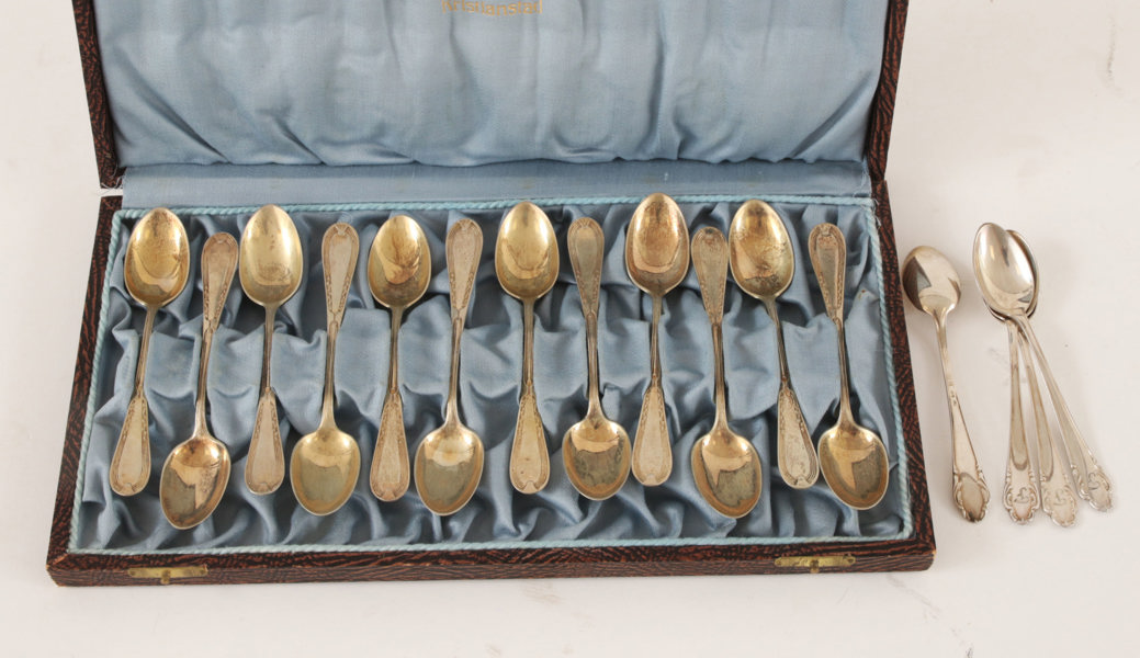 Moccaskedar 12+4, silver, bl.a. "Haga"