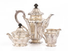 Kaffeservis 3 delar, silver, 1900-talets första hälft