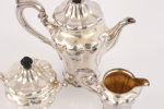 Kaffeservis 3 delar, silver, 1900-talets första hälft