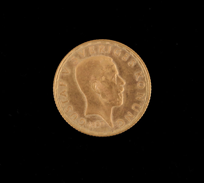Guldmynt, 5 kronor, Sverige, 1920