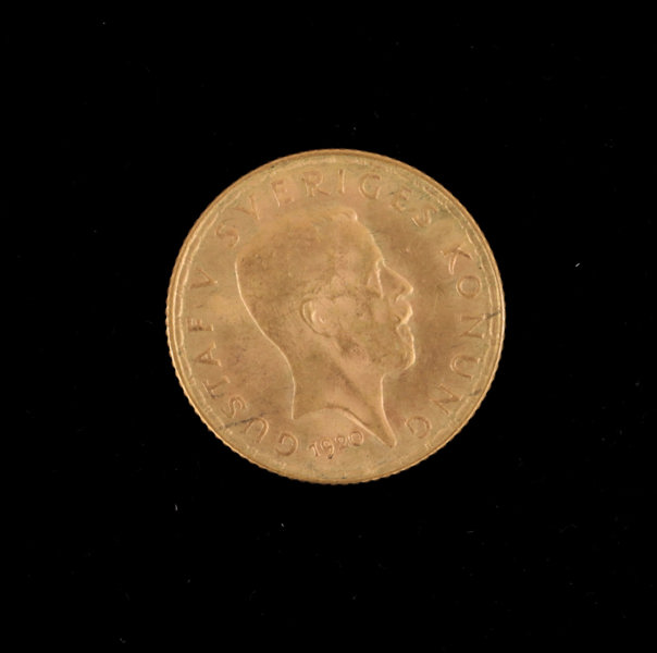 Guldmynt, 5 kronor, Sverige, 1920