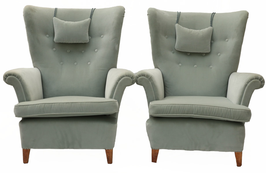 Fåtöljer ett par, omkring 1900-talets mitt