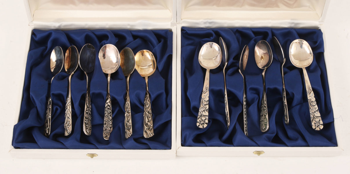 Moccaskedar 12st, silver, Mema/Fyrklövern