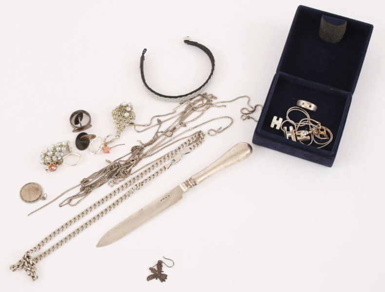 Parti silverföremål