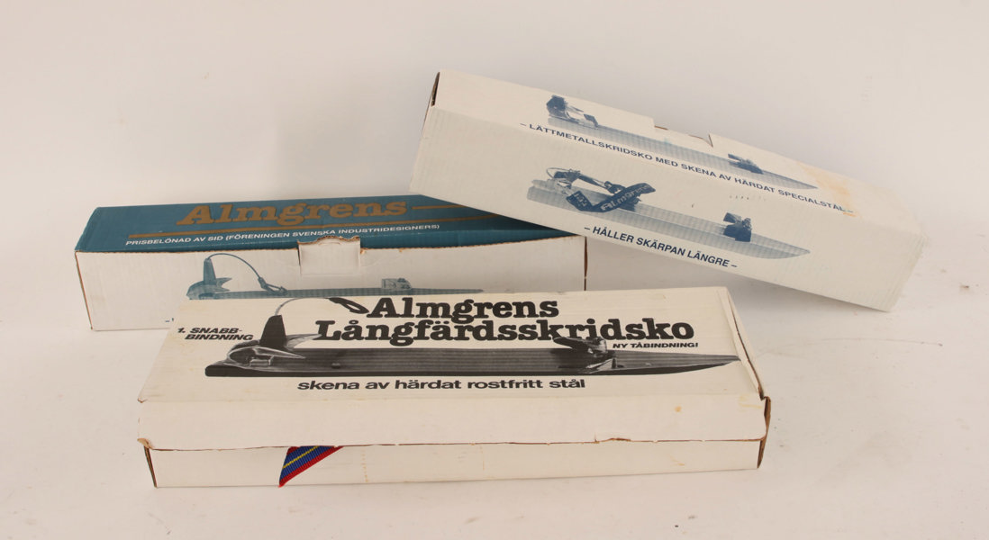 Långfärdsskridskor 3 par, Almgrens