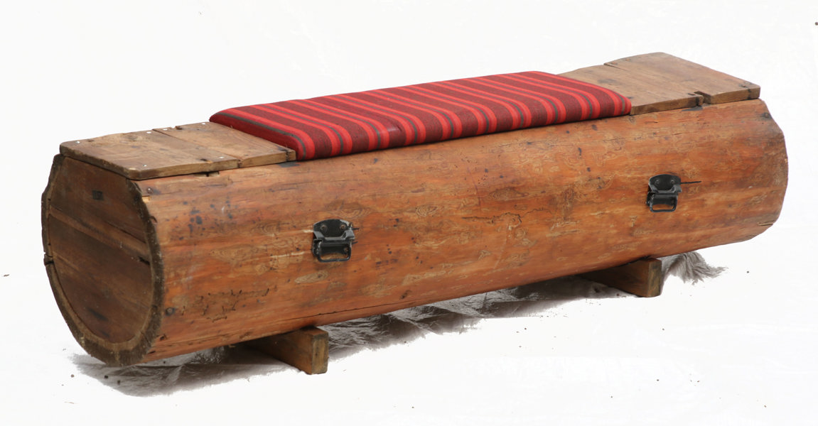 Bänk, allmoge, daterad 1855