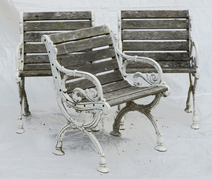 Trädgårdsfåtöljer 3st, Byarums Bruk