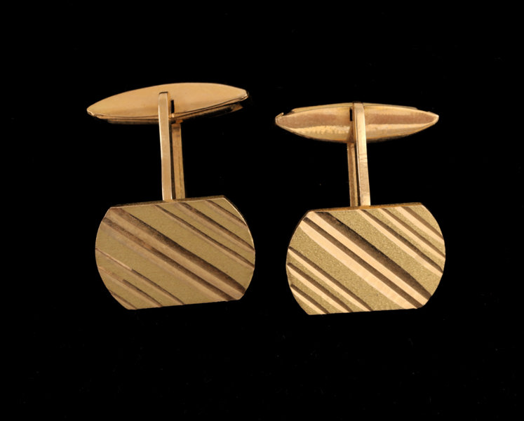 Manschettknappar ett par, 18k
