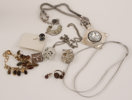 Parti smycken, bl.a. silver
