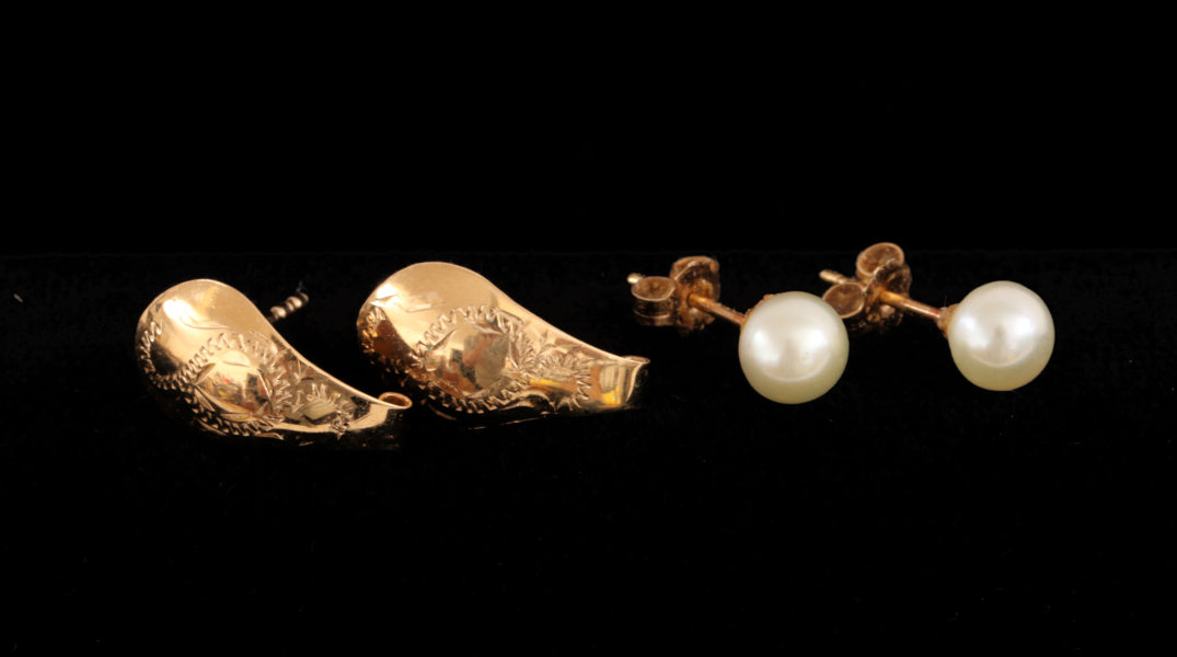 Örhängen 2 par, 18k