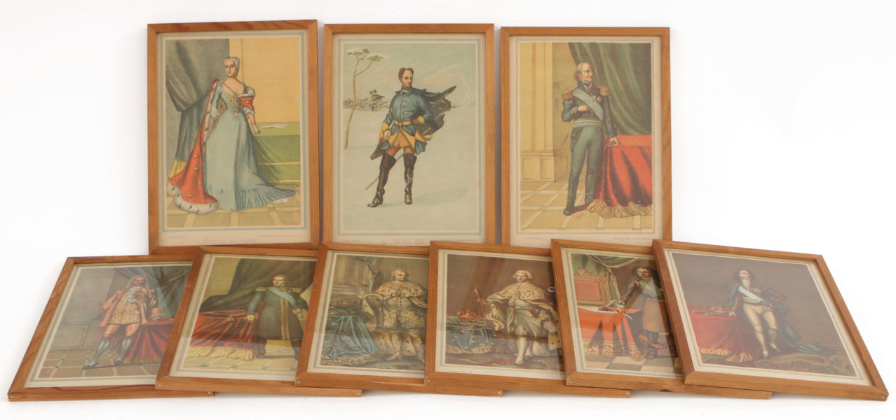 Regentlängd 9 delar, omkring år 1900