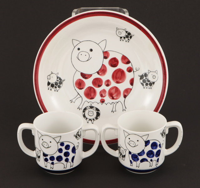 Servisdelar 3st, "Knorr", Marianne Westman för Rörstrand