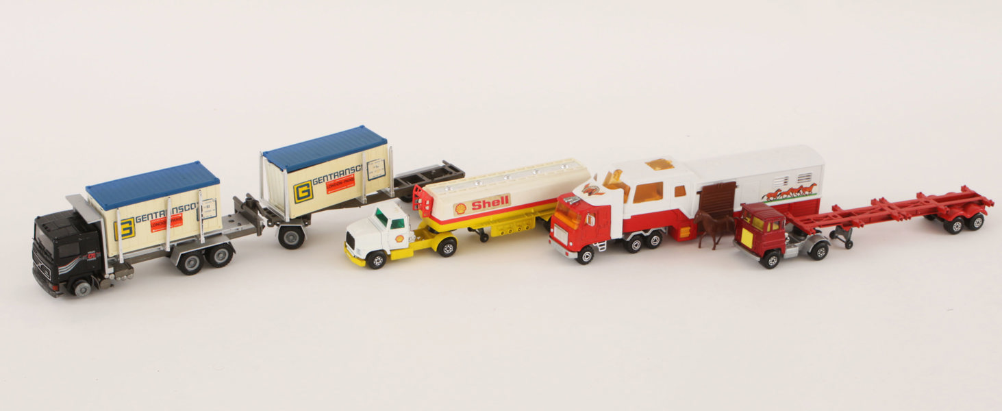 Leksakslastbilar 4st