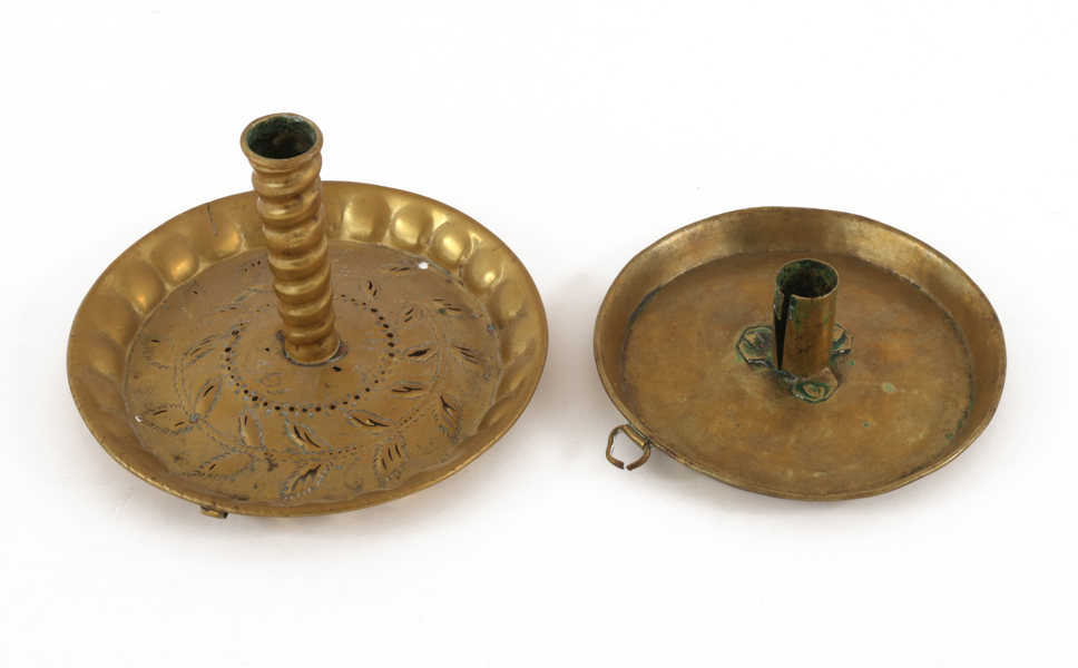 Ljusplåtar 2st, 1700-tal