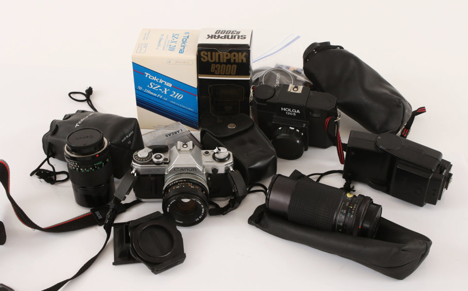 Parti kameror och tillbehör