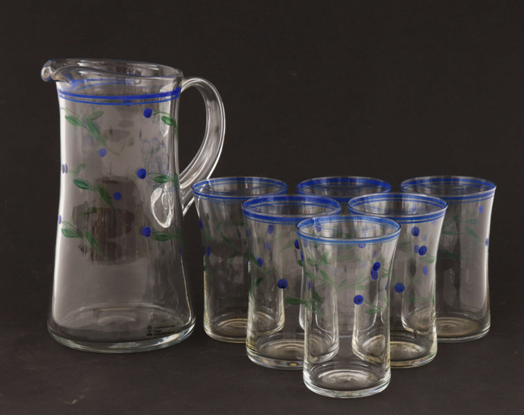 Saftservis 7 delar, Ingegärd Råman för Skruf