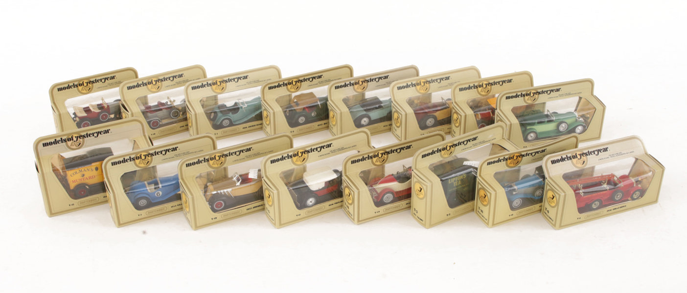 Modellbilar 16st, Matchbox, "Models of Yesteryear"