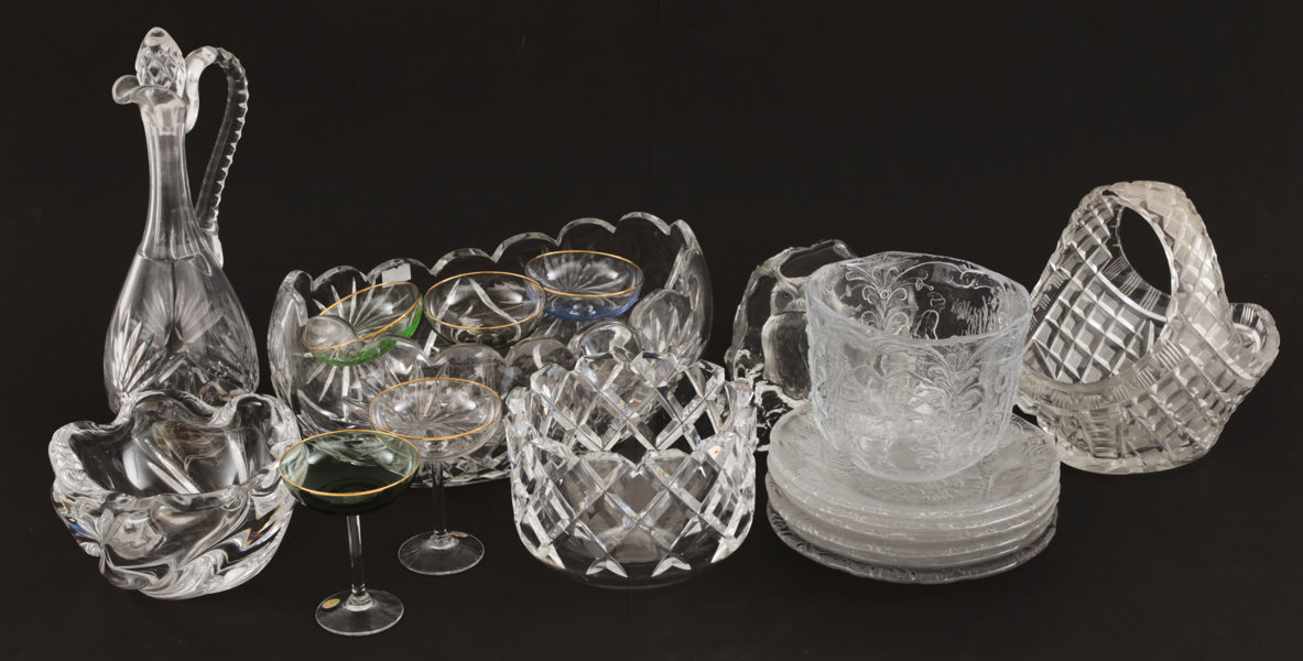 Parti glas och kristall