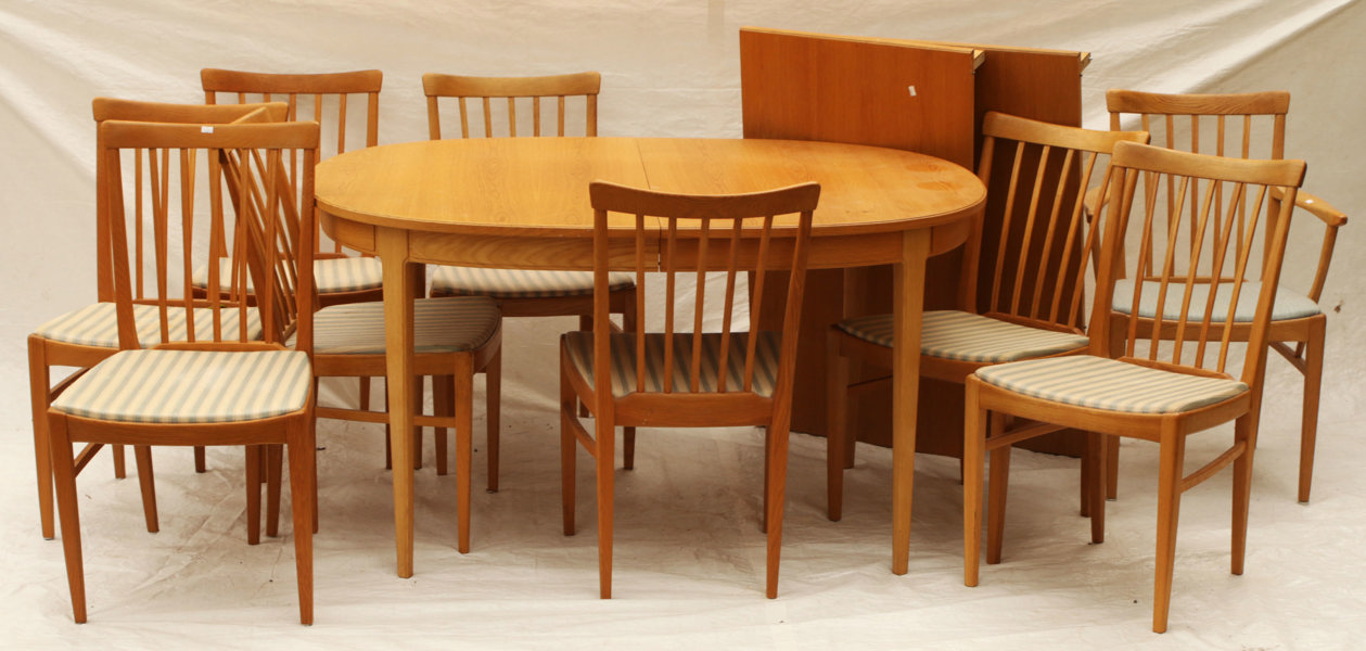 Matsalsmöblemang 10 delar, "Herrgården", Carl Malmsten för Bodafors