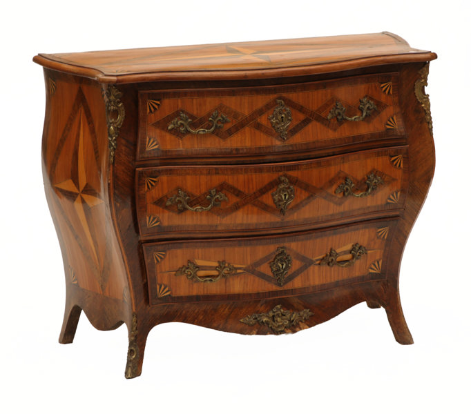 Byrå, rokokostil, 1800-tal