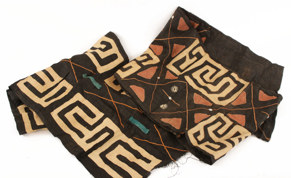 Textil 2 delar, Afrika, enligt från Kongo