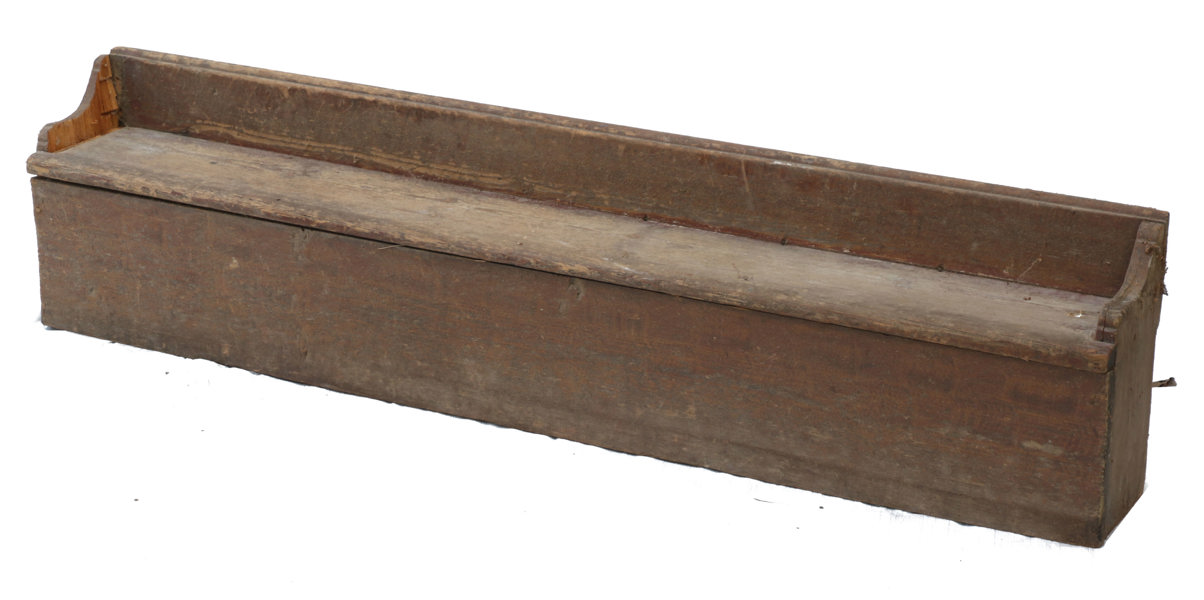 Bänk till skåpsäng, allmoge, 1800-tal