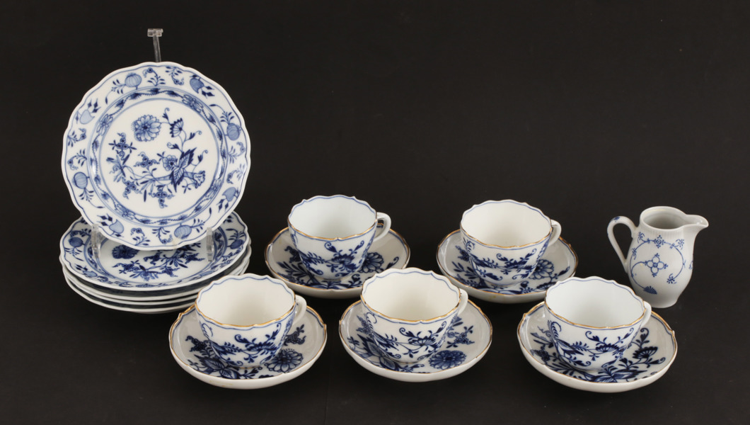 Kaffeservisdelar, "Lökmönstret", Meissen, Tyskland