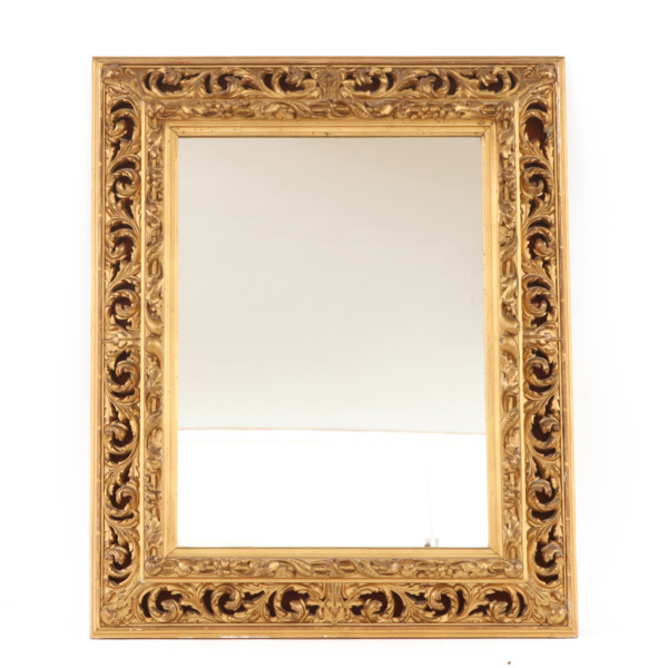 Spegel, barockstil, E.Olsen, Göteborg, omkring år 1900
