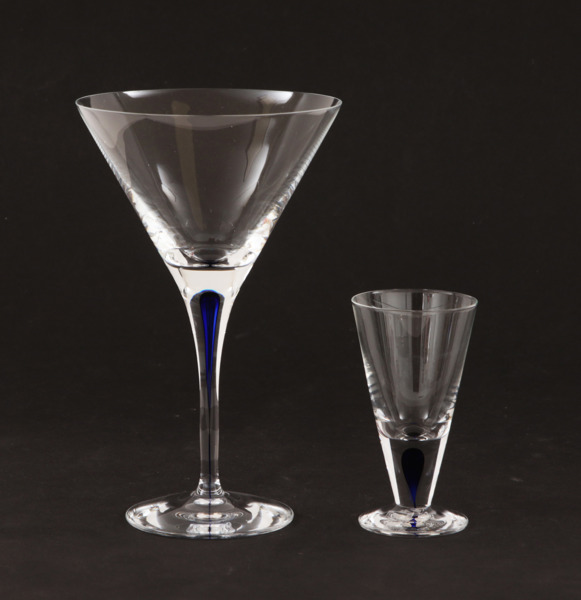 Glasservisdelar, "Intermezzo", Erika Lagerbielke för Orrefors