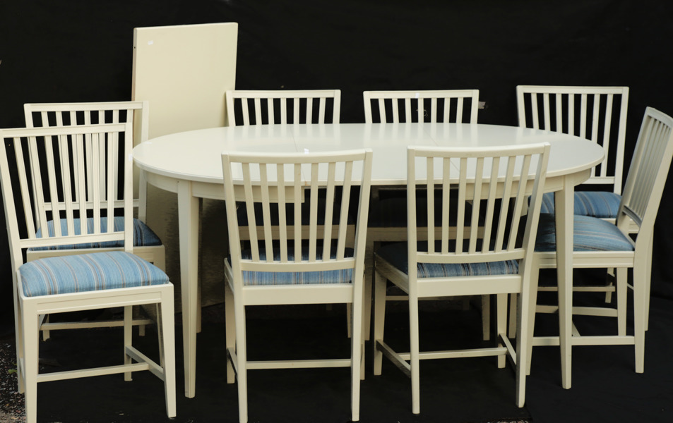 Matsalsmöblemang 9 delar, 1900-talets andra hälft