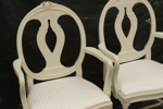 Karmstolar ett par, gustaviansk stil, 1900-tal