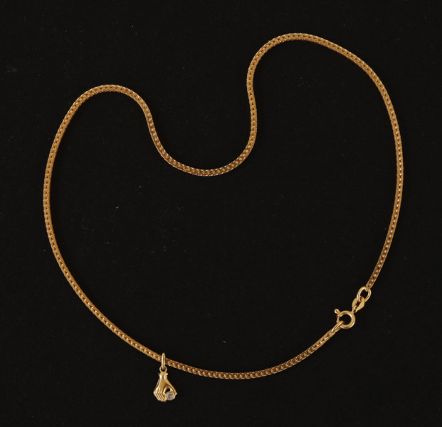 Halsband med hänge, 18k