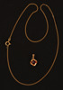 Halsband med hänge, 18k