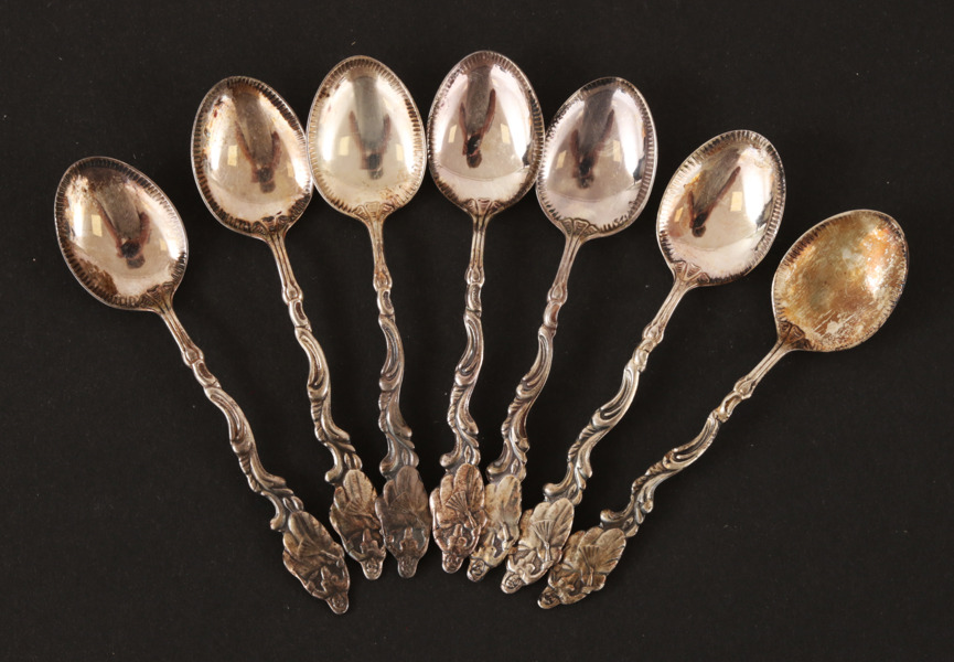 Moccaskedar 7st, silver, "Ulla Wiinblad"