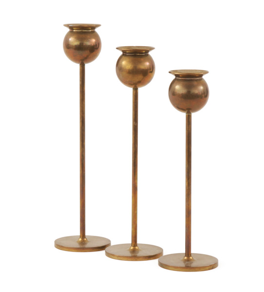 Ljusstakar 3st, "Tulpan", Pierre Forsell för Skultuna