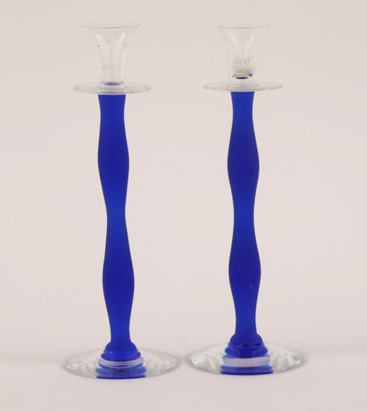 Ljusstakar ett par, "Celeste", Ann Nilsson för Orrefors