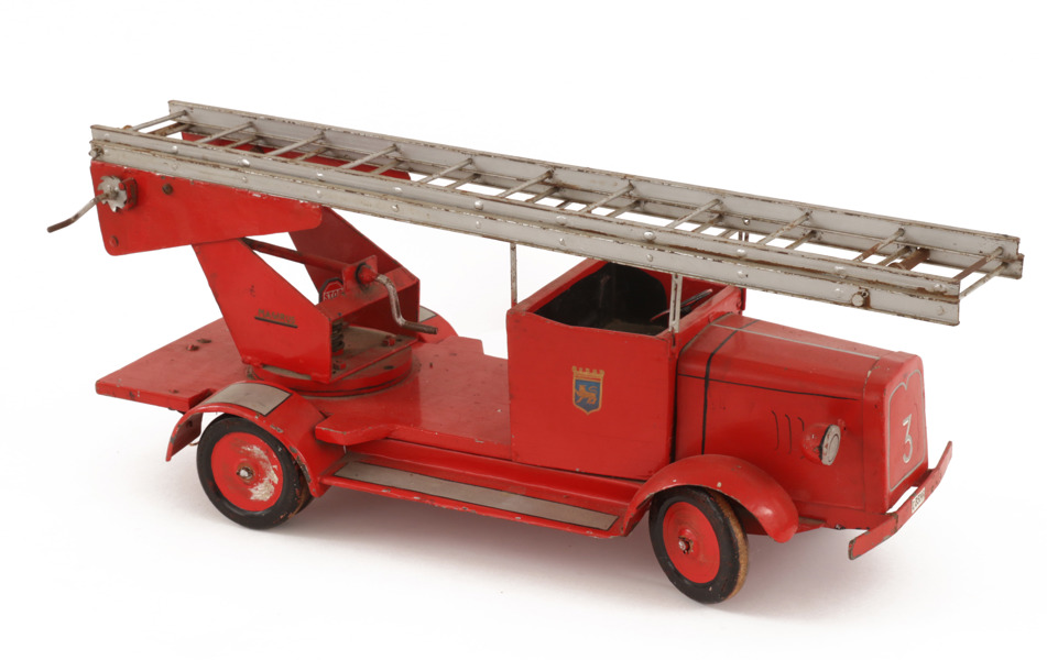 Leksaksbrandbil, omkring 1900-talets mitt