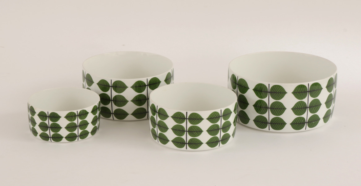 Serveringsskålar 4st, "Berså", Stig Lindberg för Gustavsberg