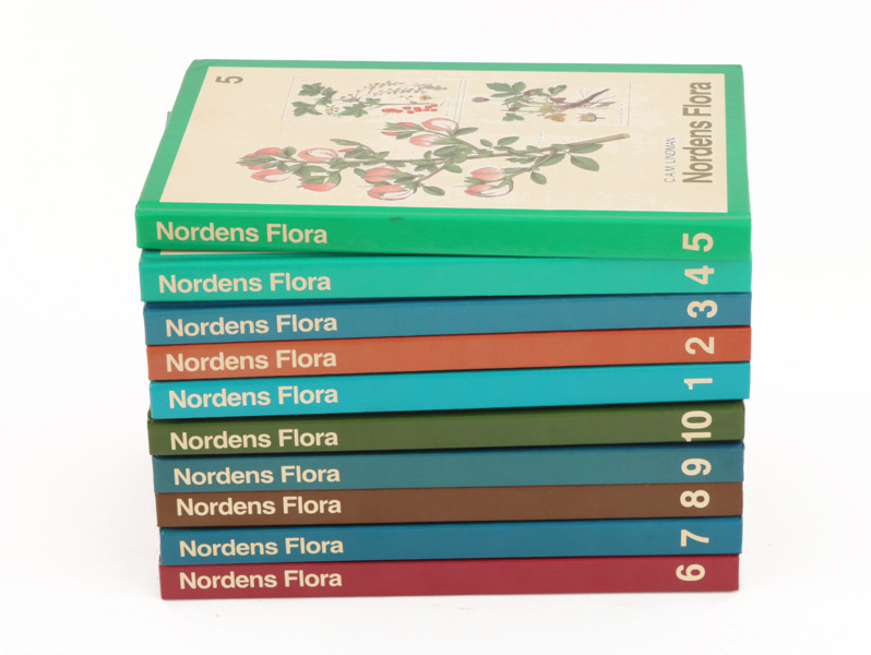 10 band, "Nordens Flora", CAM Lindman