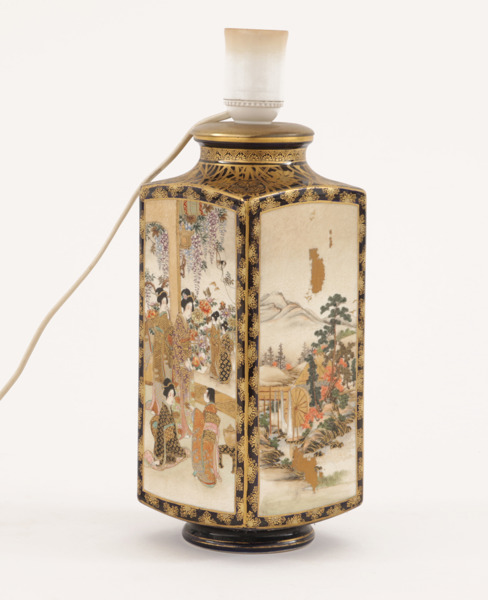 Bordslampa, Japan, Satsuma, 1800-tal