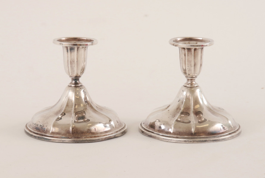 Ljusstakar ett par, silver, 1900-tal