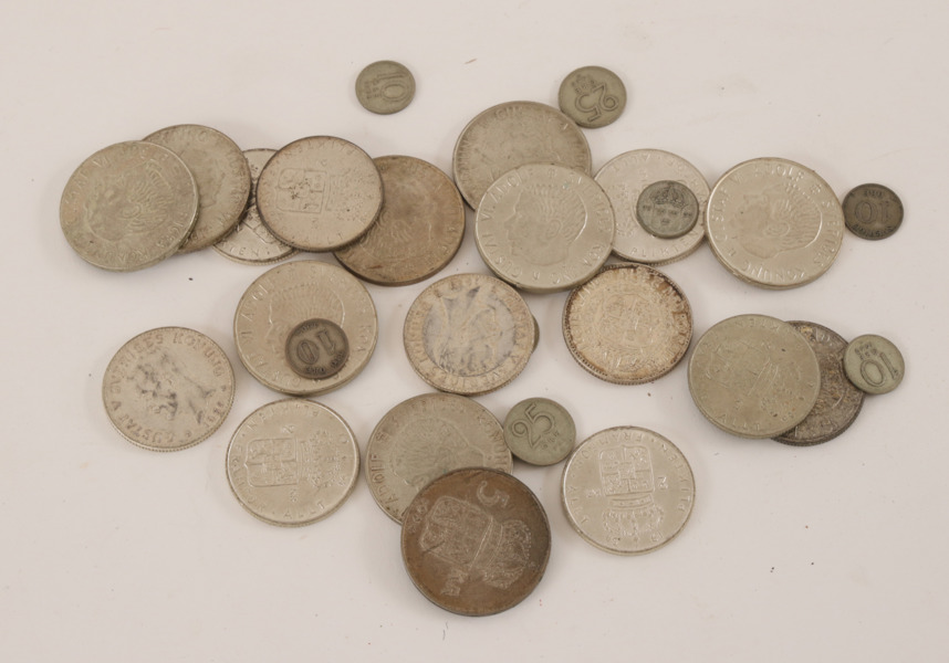 Parti svenska silvermynt