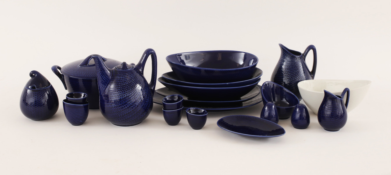 Servisdelar, "Blå Eld", Hertha Bengtsson för Rörstrand