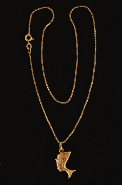 Halsband med hänge, 18k