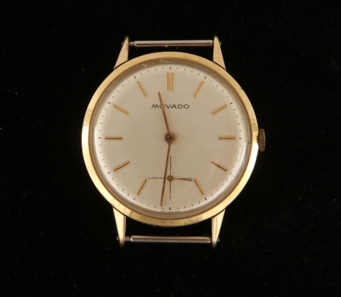 Herrarmbandsur, Movado, 14k