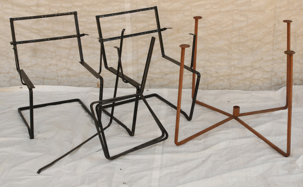 Stommar till trädgårdsmöbel 4 delar, Grythyttan