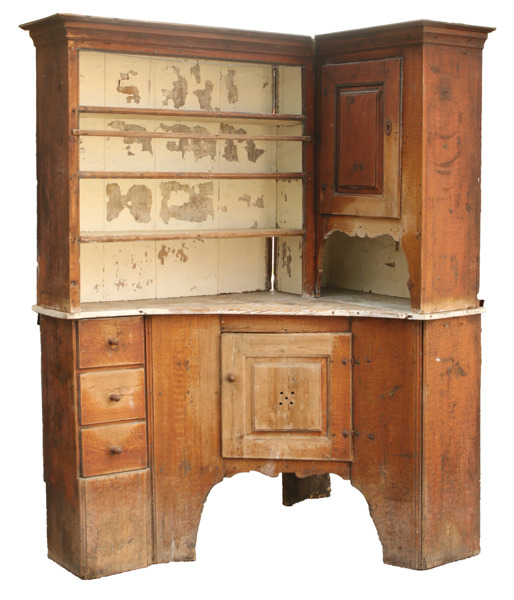 Hörnkärlhylla, allmoge, 1800-tal