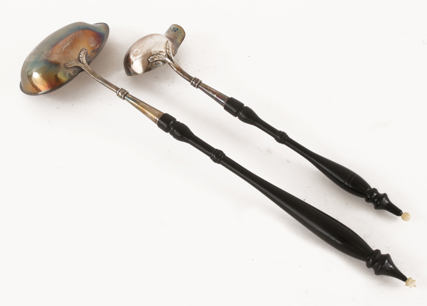 Sopp- samt såsslev, silver, 1900-tal