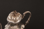 Kaffeservis 3 delar, silver, rokokostil, 1900-tal