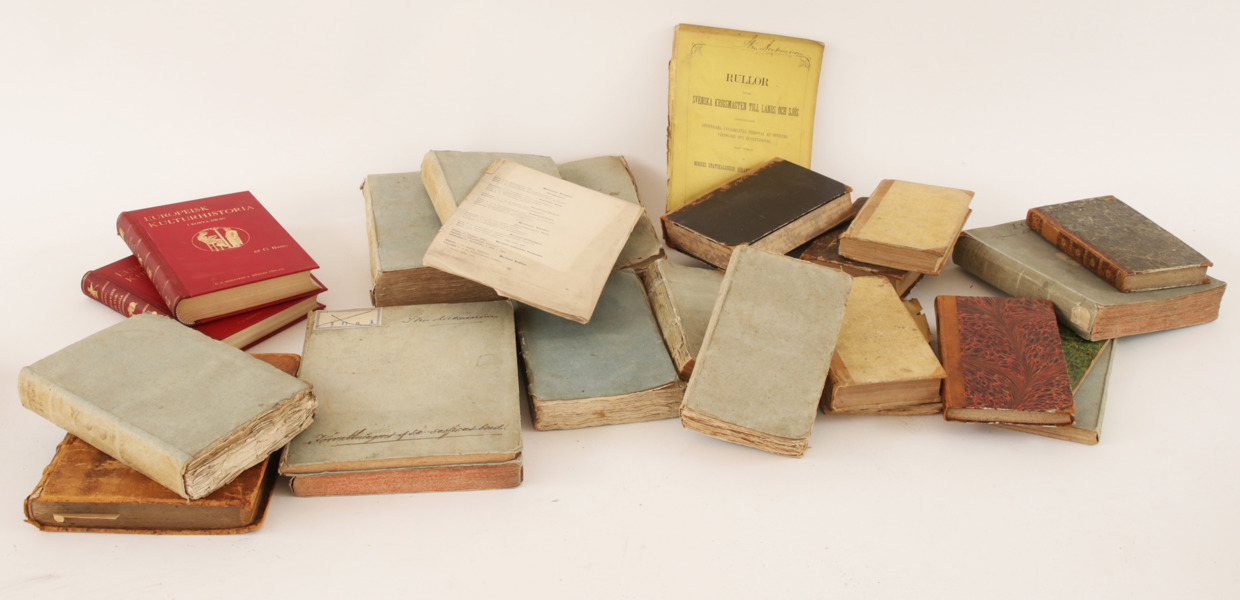 Parti antika böcker, 17/1800-tal